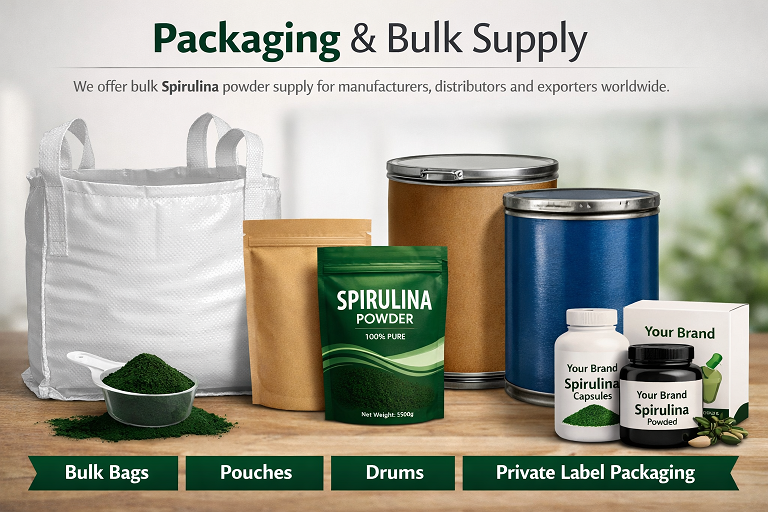 Spirulina powder manufacturer in India